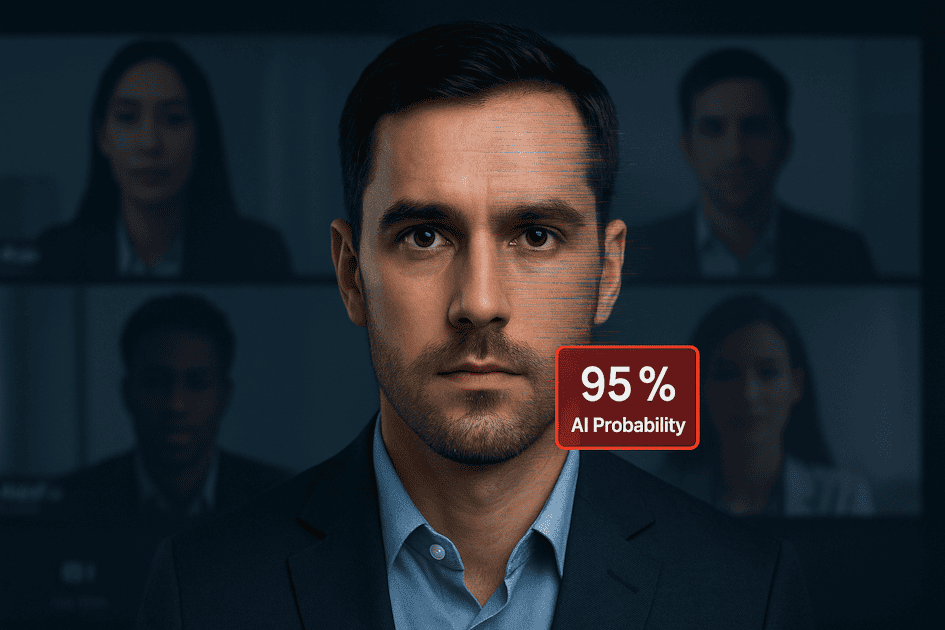 verilive detection - deepfake man